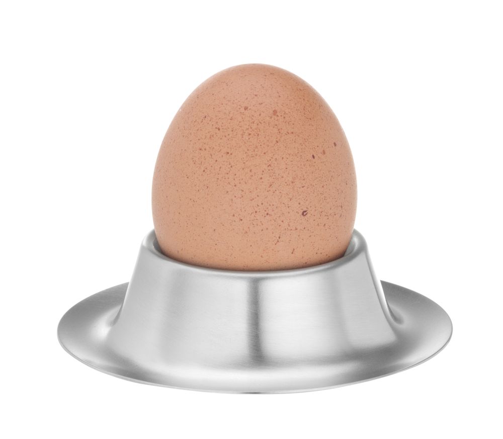 Eierbecher aus Edelstahl flach - 6 Stück ⌀8,5x(H)1,5cm