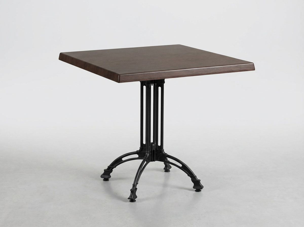 Dış mekan bistro masası 70x70cm koyu kahverengi TK1 - Brest