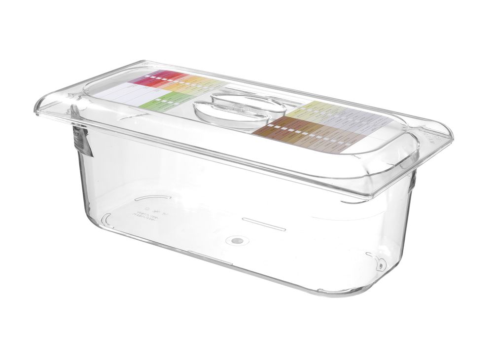 Eiscreme-Behälter Polycarbonat 5L Transparent 360x165x(H)120mm