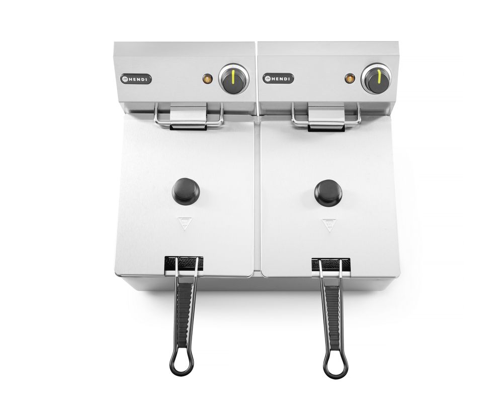 Friteuse Kitchen Line - 2x6L    Kitchen Line  12L  230V/6600W  550x430x(H)305mm-ING11280