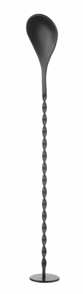 Barlöffel mit Stößel Bar up Schwarz 280x35mm-ING11106