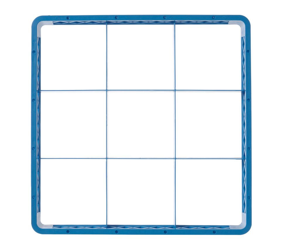 Aufsatz für Geschirrspülkorb  9 Fächer 150x150 mm 500x500x(H)45mm