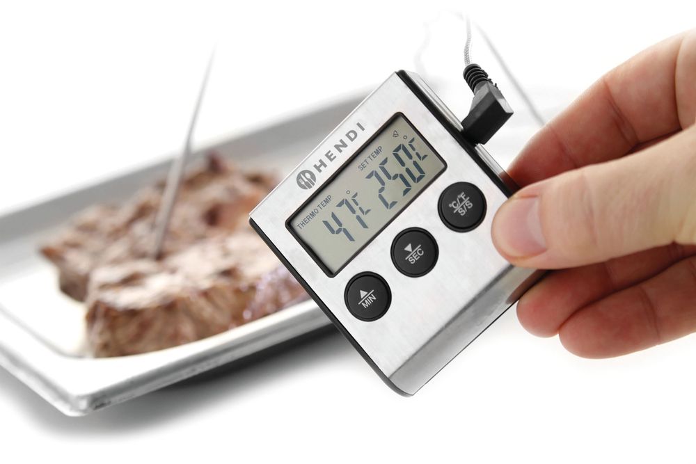 Bratenthermometer mit Timer 65x70x(H)17mm
