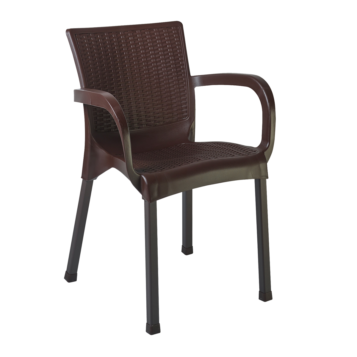 Outdoor Stühle für aussen Nisa-TWO Braun Polypropylen Hotel Bistro