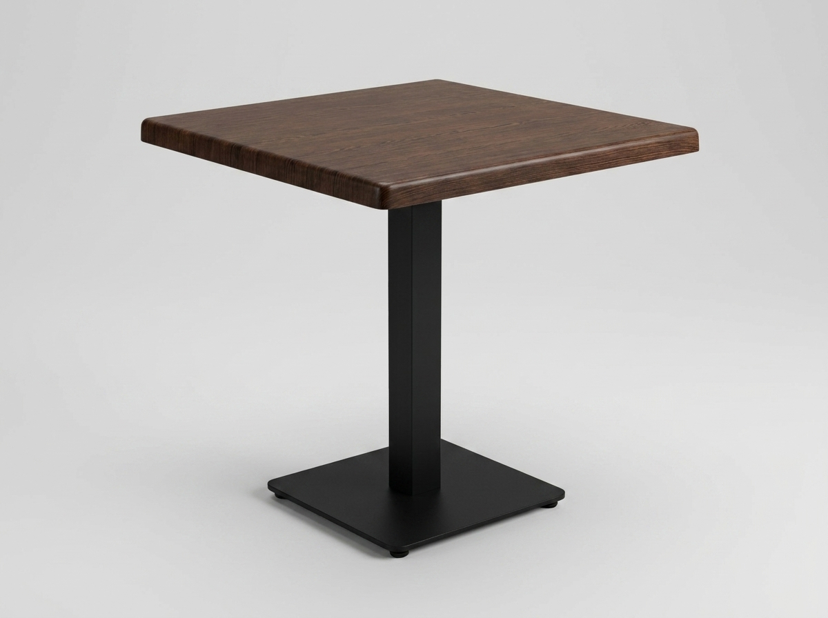 Dış mekan bistro masası 70x70cm koyu kahverengi TK1 - Brest