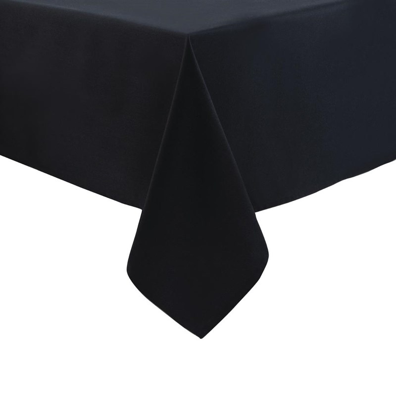 Tischdecke Basic Schwarz 90x90cm