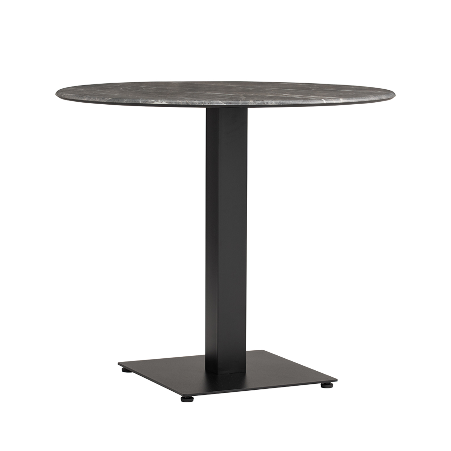Outdoor-Tisch-Catania-in-Rund-80cm-Marmor-Optik-Grau-Compact-HPL-Tischplatte-1