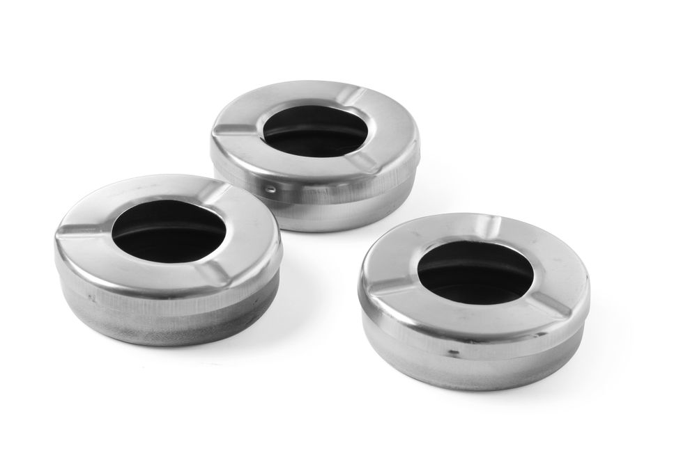 Aschenbecher mit Deckel  3 Stk. ⌀90x(H)28mm