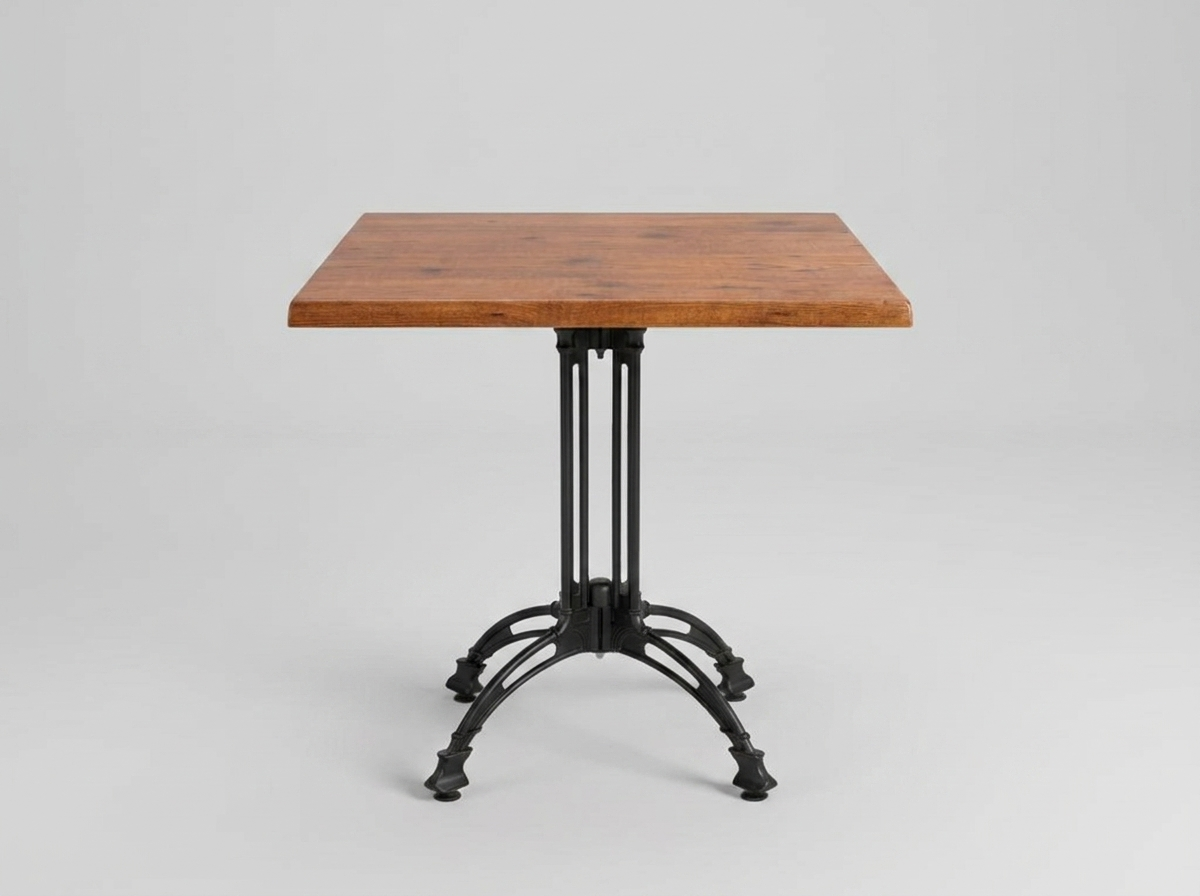 Dış mekan bistro masası 70x70cm koyu kahverengi TK1 - Brest
