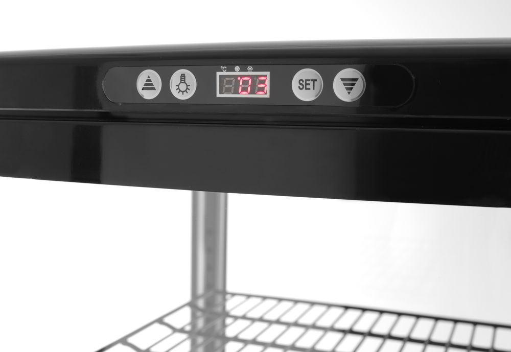 Kühlvitrine 270 Liter Arktic schwarz Schwarz 230V/290W 550x520x(H)1870mm-ING11199