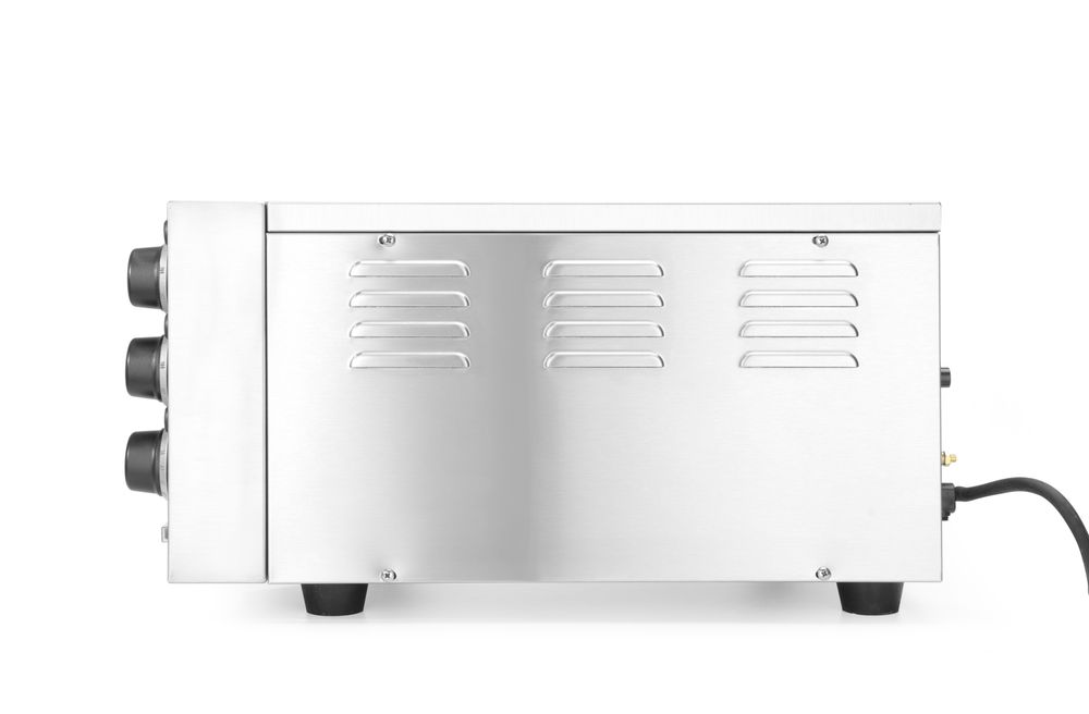 Pizzaofen kompakt    Silber  230V/2000W  580x560x(H)275mm-ING11287