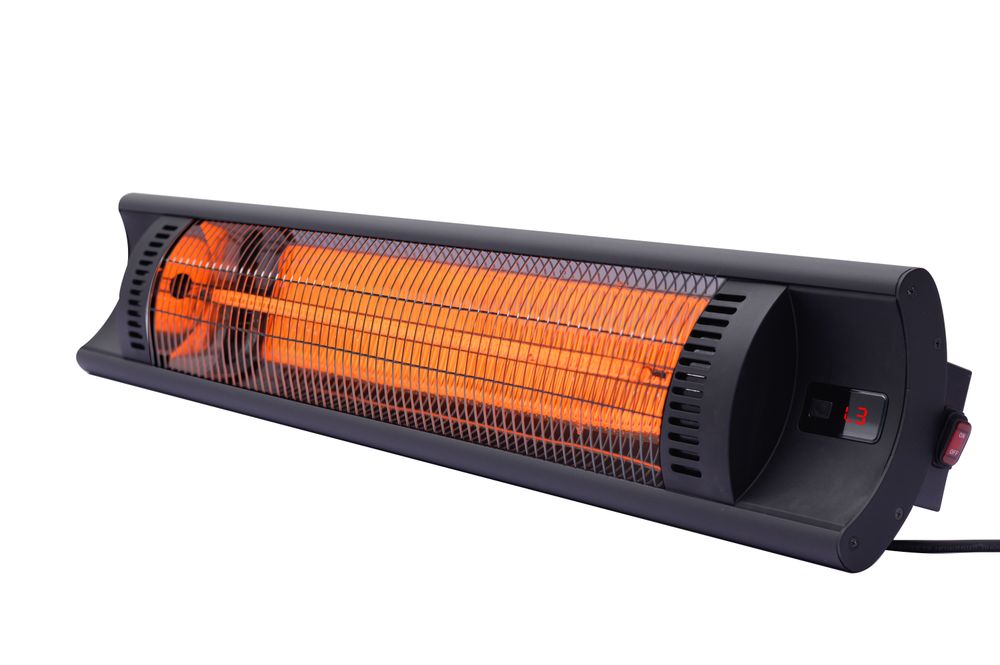 Infrarot-Heizgerät "Bola" Schwarz 230V/2500W 912x185x(H)174mm