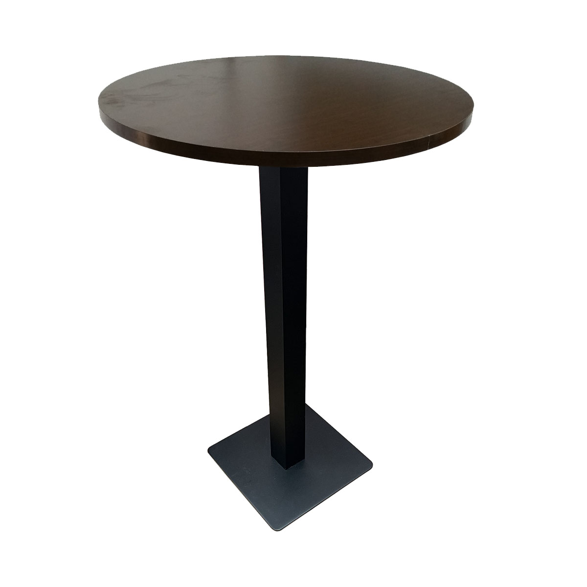 Restaurant Bistro Stehtisch Rund 80cm Dunkelbraun Milano