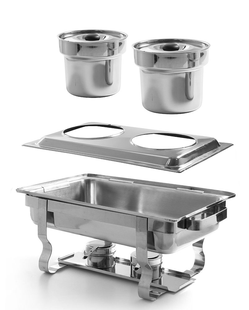 Aufsatzadapter für 2 Bain-Marie Töpfe  Aufsatz GN 1/1 530x325x(H)30mm