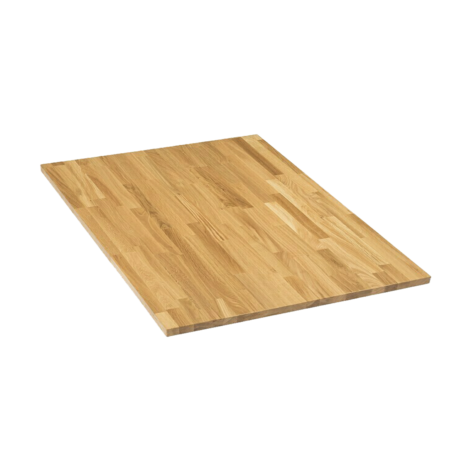 Tischplatte 70x70cm Echtholz Massivholz Eiche Oberfläche Starkfurnier Geölt