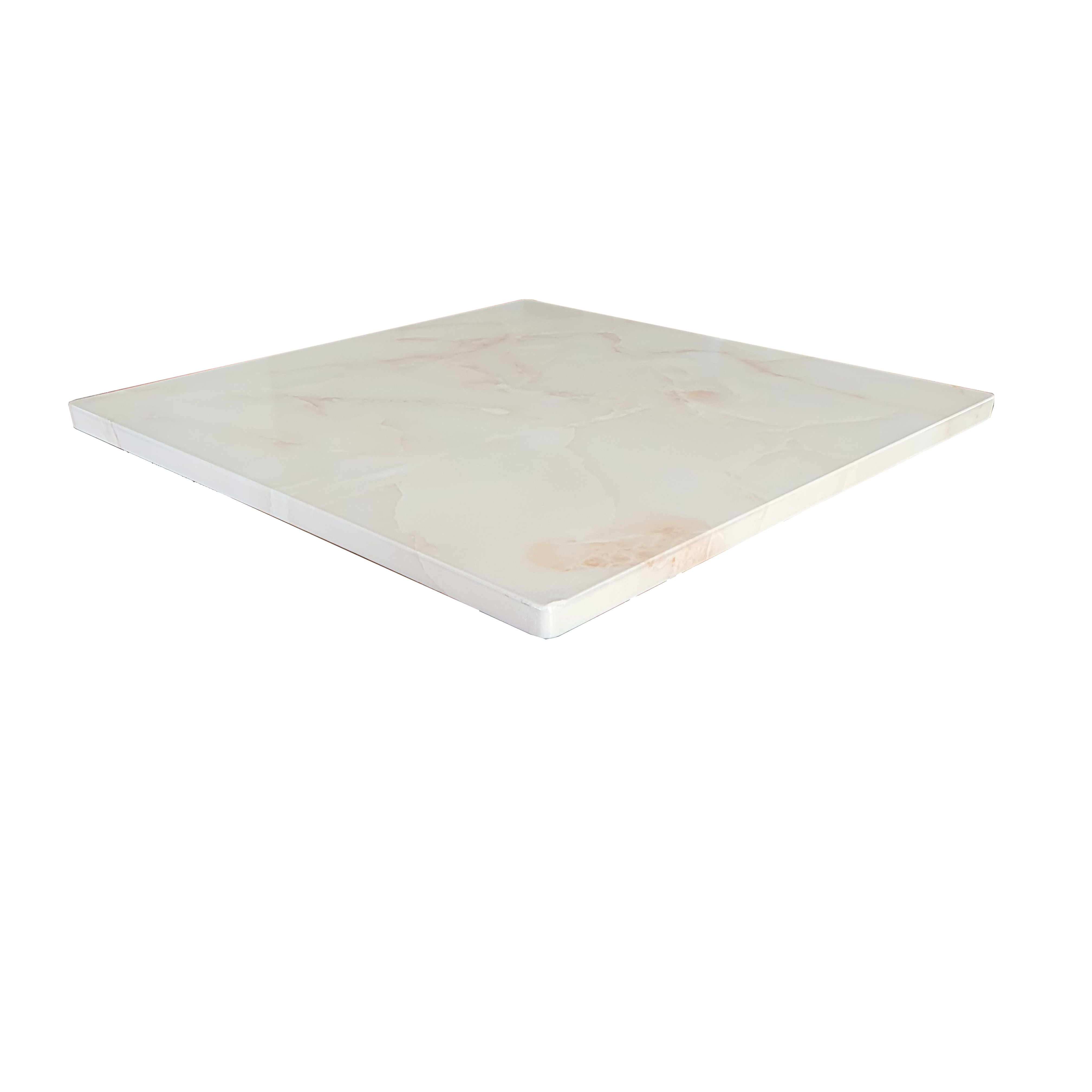 Tischplatte 60x60cm Marbeline Weiß
