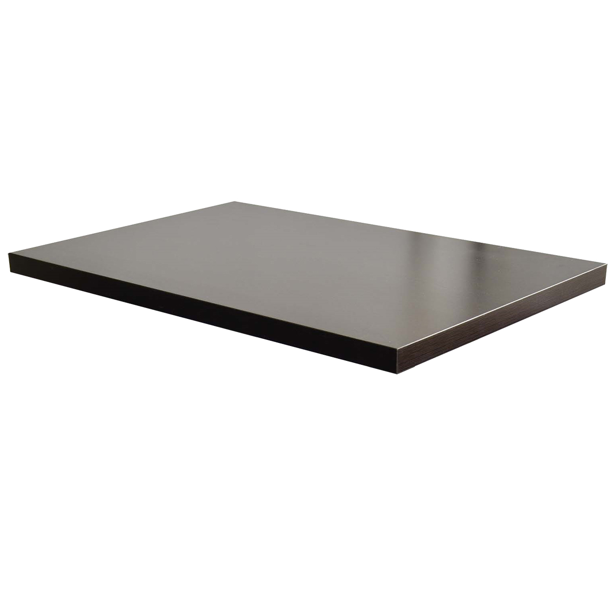 Tischplatte 150x80cm Dunkelbraun Milano kratzfest mit ABS Schutzkante