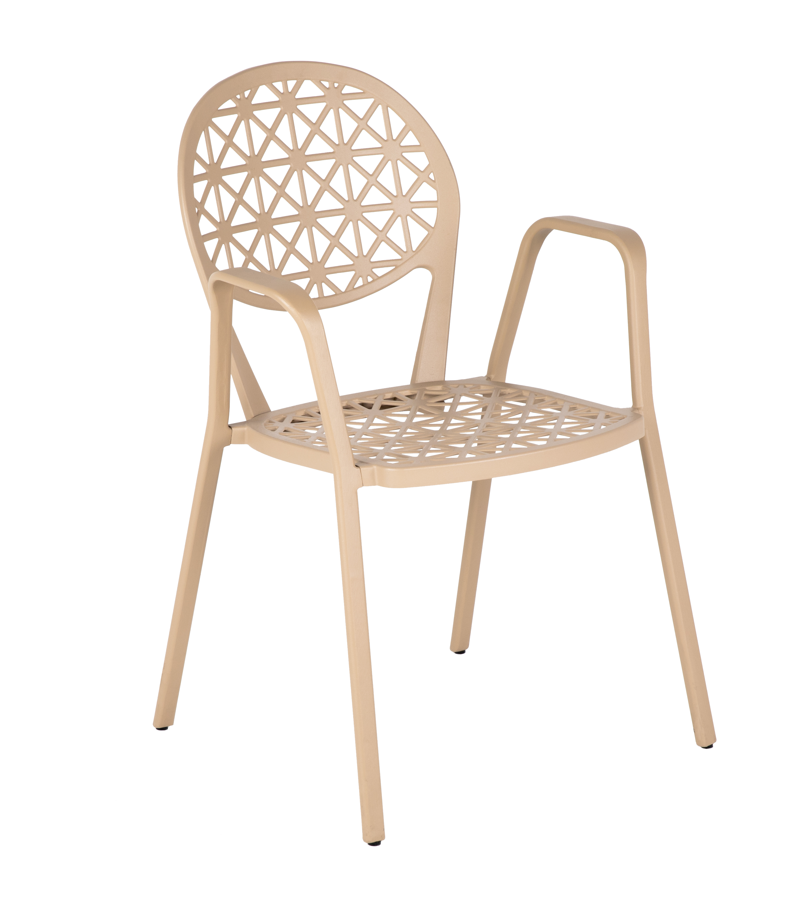 Outdoor Stuhl Aluminium Mersin Braun