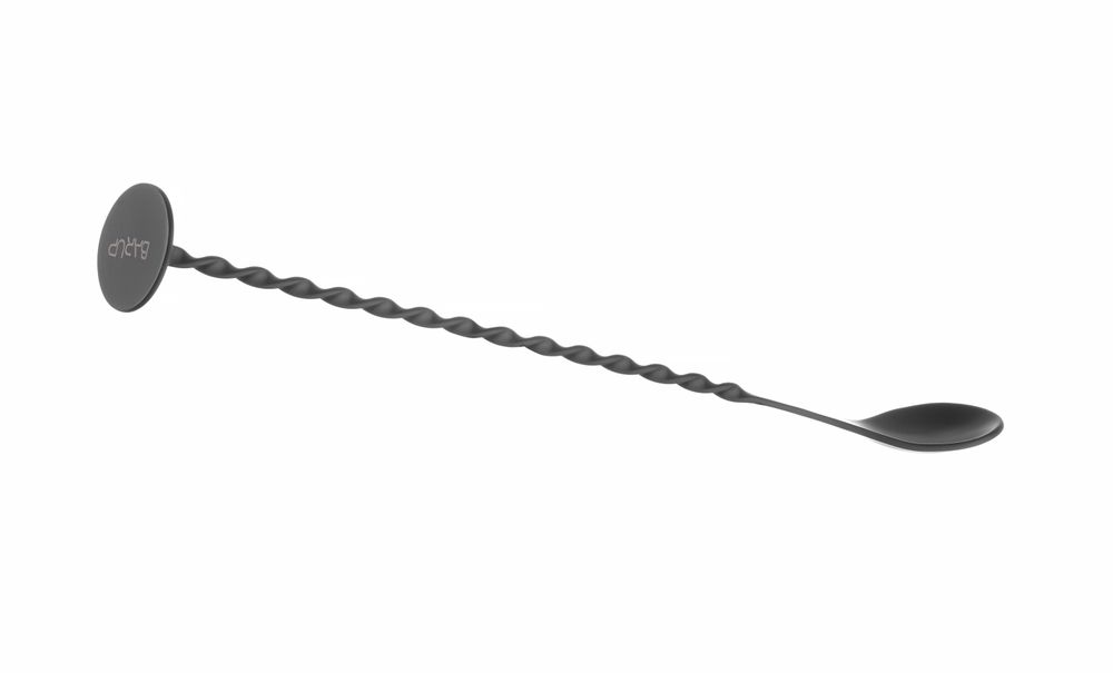 Barlöffel mit Stößel Bar up Schwarz 280x35mm-ING11106