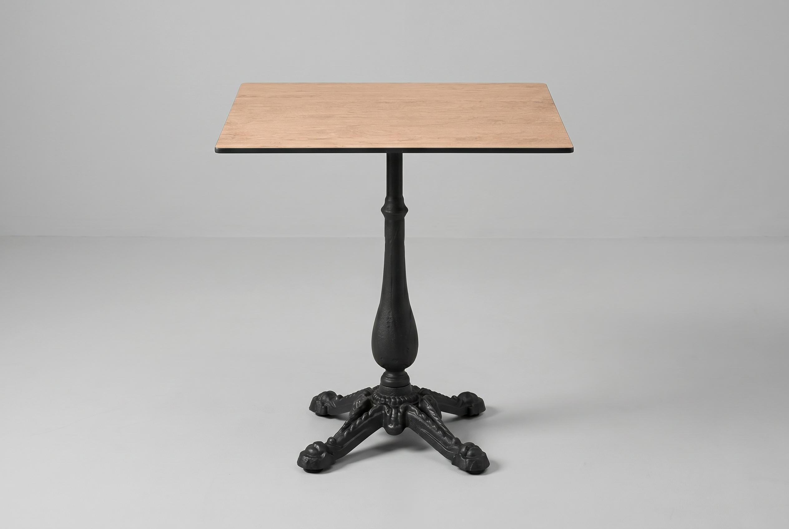 Dış Mekan Bistro Masası 70x70 cm Kompakt HPL Taş Görünümlü Kahverengi Retro - Pescara