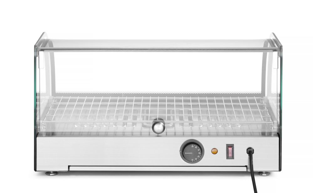 Warmhaltevitrine einzeln    einzeln  Schwarz  220-240V/800W  556x376x(H)315mm