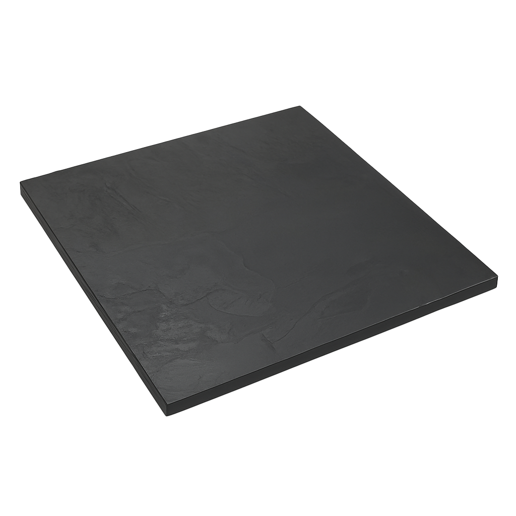 Outdoor Tischplatte 60x60cm Schiefer Stein Optik HPL