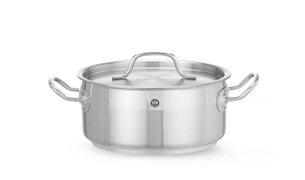 Kochtopf niedrig - mit Deckel Profi Line 2.8L ⌀200x(H)90mm