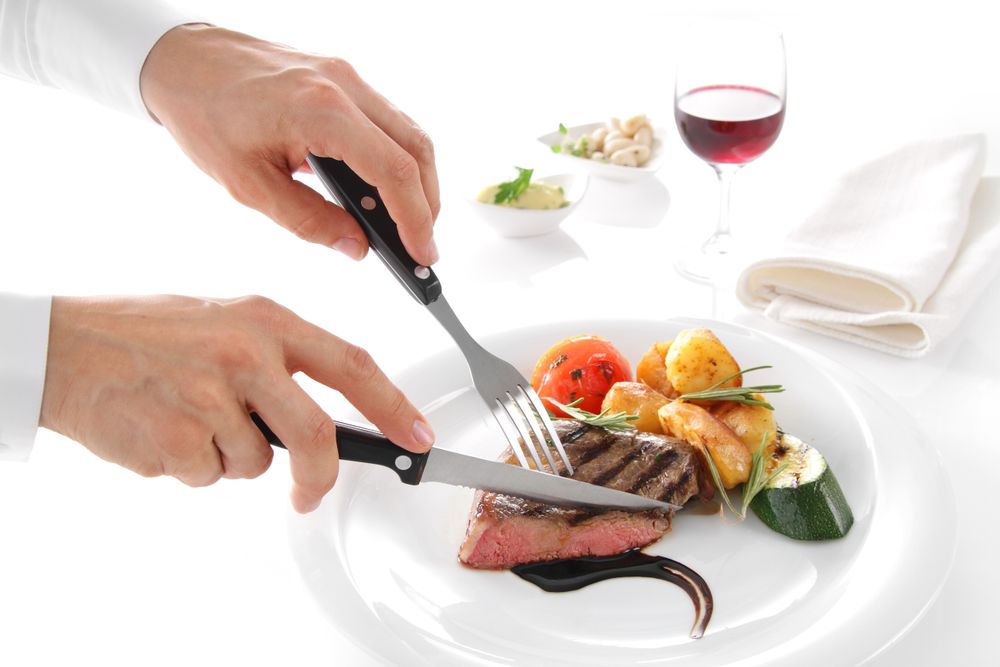 Steak-Gabel - 6 Stück Profi Line (L)20cm