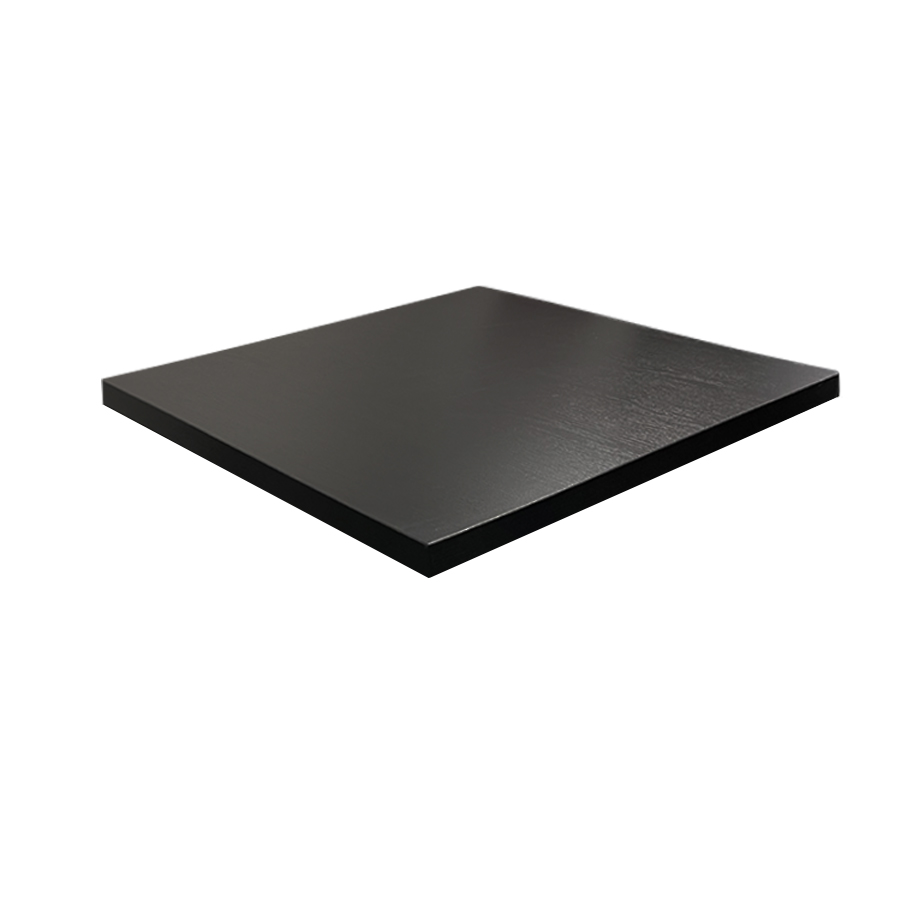 Tischplatte 90x90cm in Schwarz kratzfest Mit ABS Schutzkante