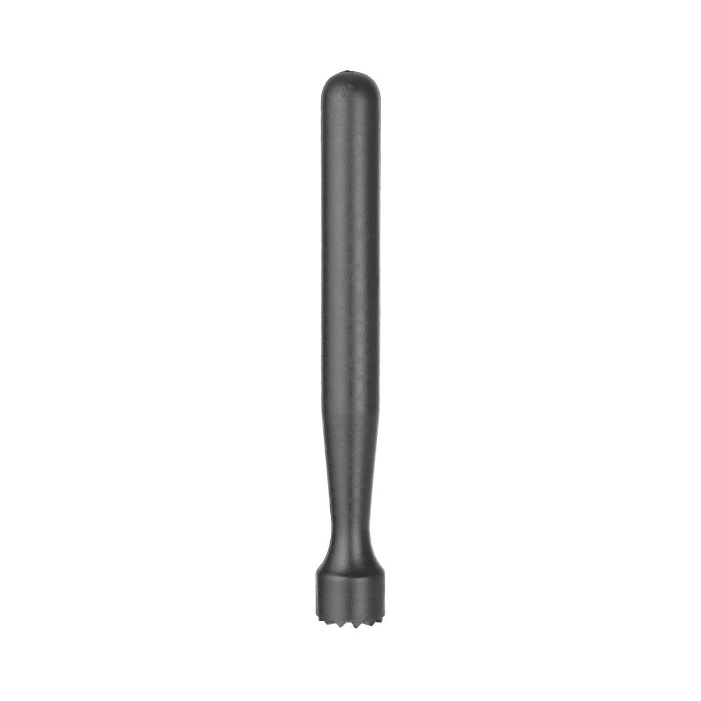 Cocktail-Stößel BarUp sternförmig gezahnt Schwarz ⌀34x207mm-ING11089