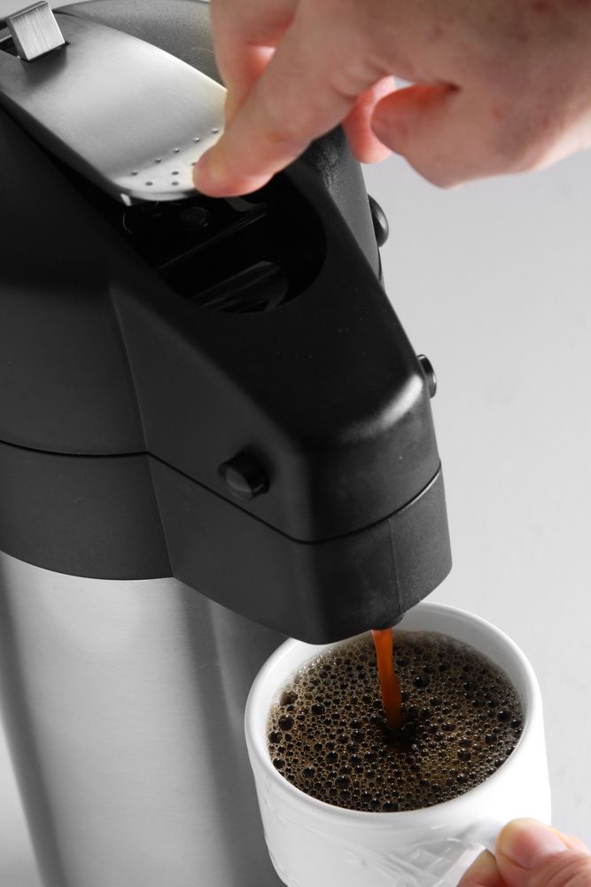 Kaffe-/Tee Pumpkanne 3 Liter Edelstahl