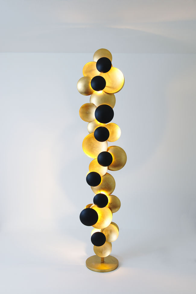 Stehlampe 9-flammig Bolladaria Gold Black