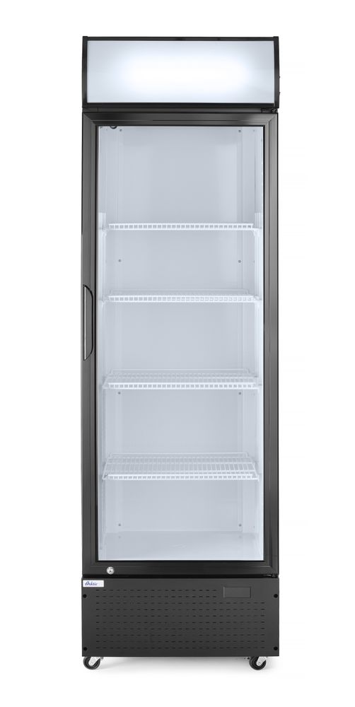 Eintüriger Kühlschrank mit hinterer Bar und hinterleuchteter Blende Arktic 254L Schwarz 220-240V/250-ING11218