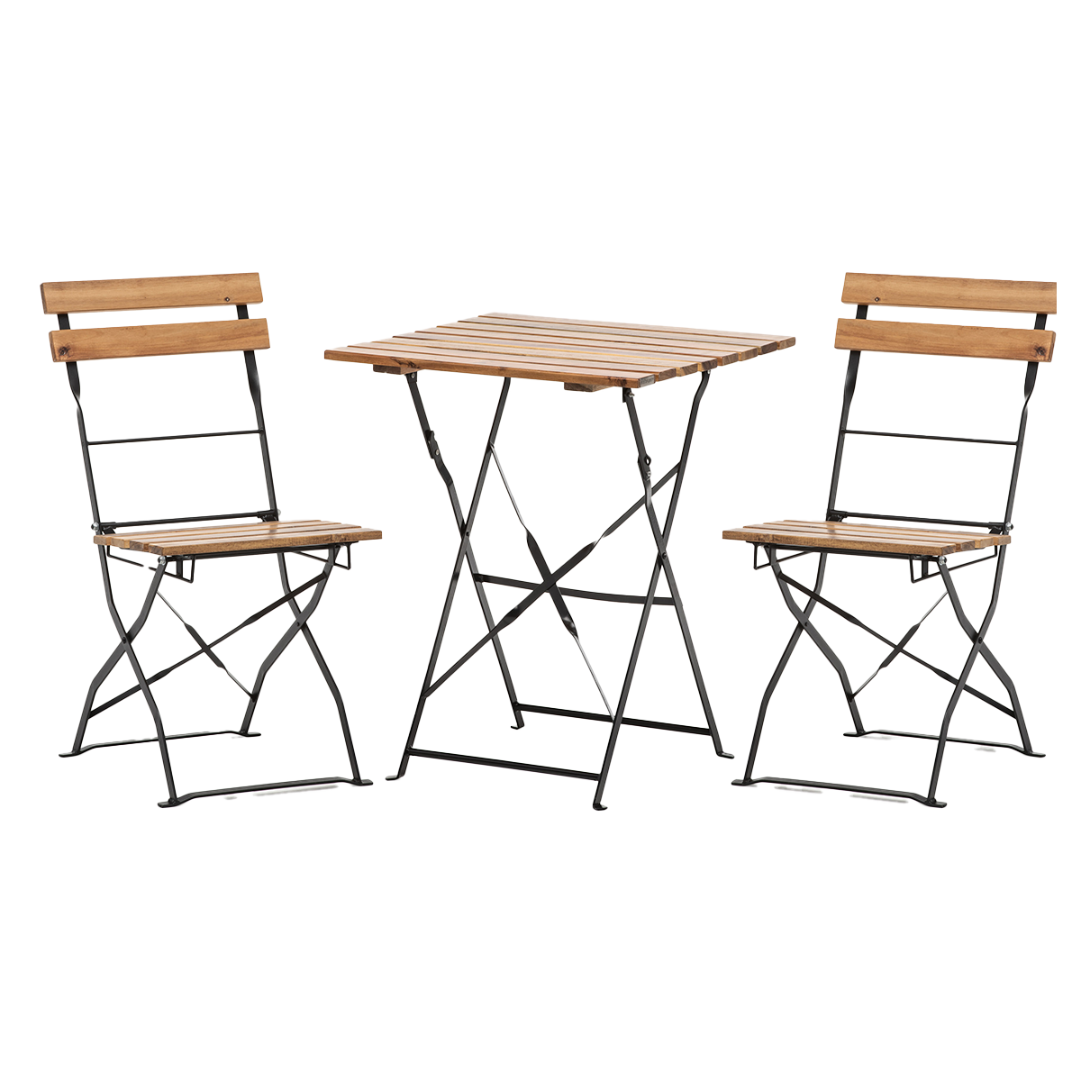 Outdoor Garnitur Brüssel 1+2 Tisch 60x60cm und Stühle