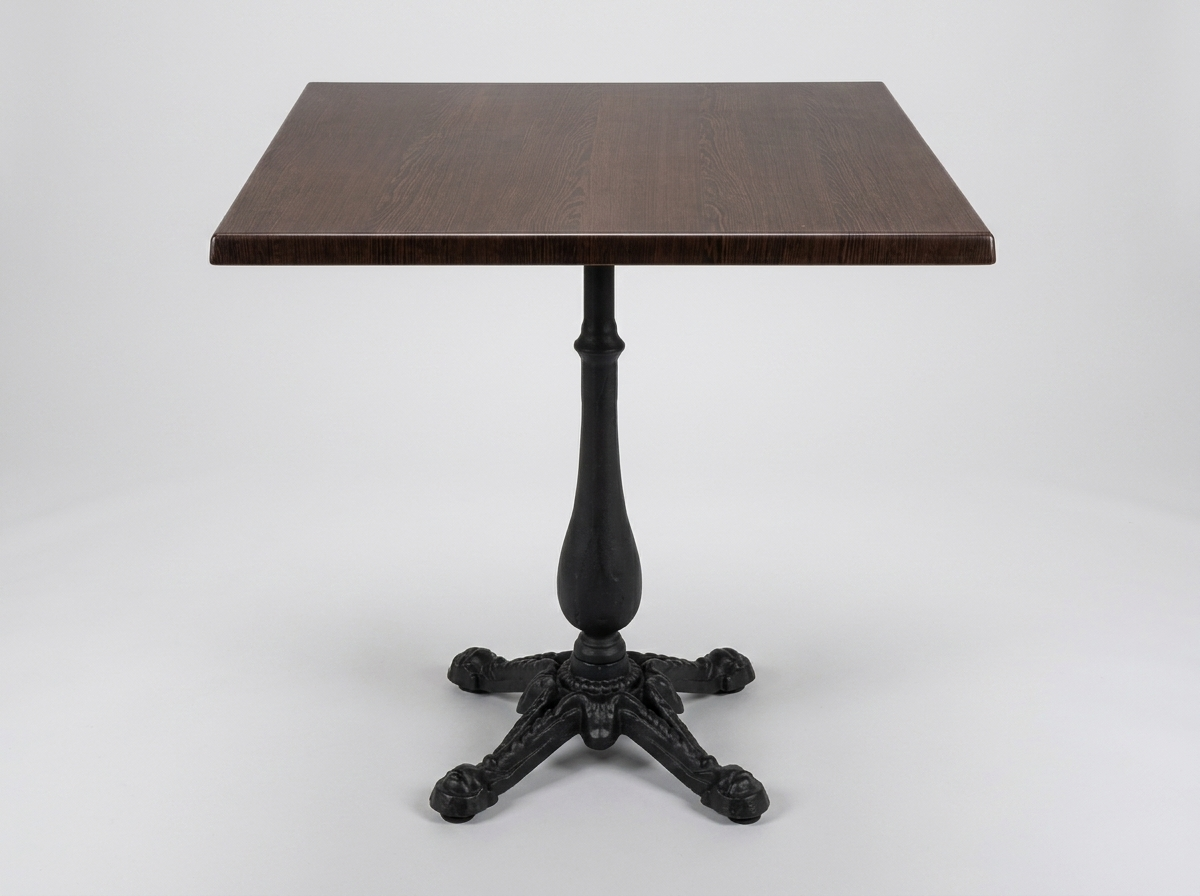 Dış mekan bistro masası 70x70cm koyu kahverengi TK1 - Brest