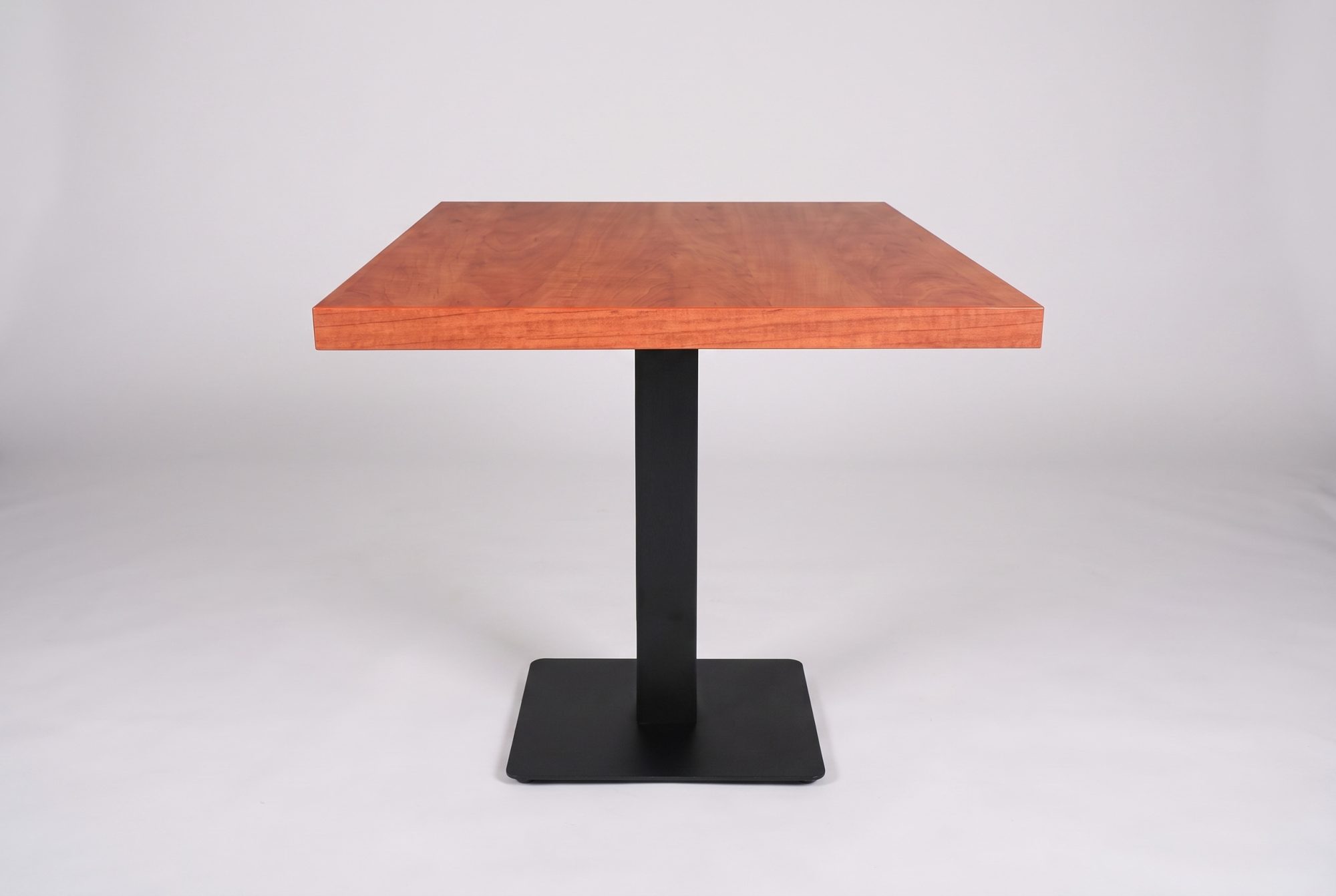 Restaurant Bistro Tisch Bari 60x60cm Holzoptik Mahagoni