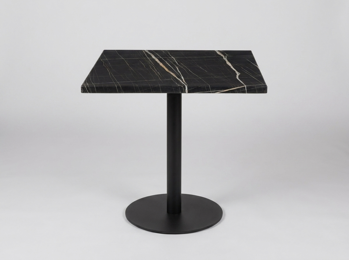 Dış mekan bistro masası 70x70cm koyu kahverengi TK1 - Brest