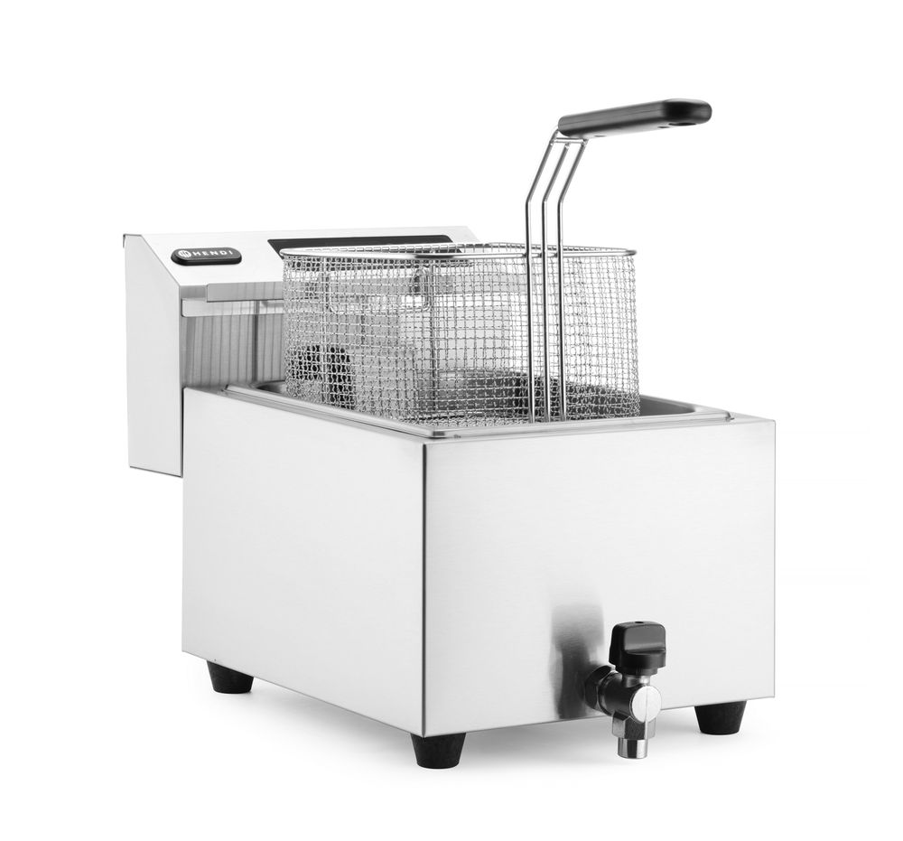 Friteuse Profi Line digital - mit Ablasshahn - 8 l    Profi Line  8L  230V/3500W  305x515x(H)345mm-ING11587