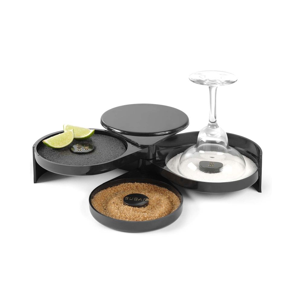 Zuckerrandhelfer 3-teilig BarUp 20x16x(H)7,5cm